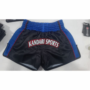 กางเกงมวยไทย KANDARI SPORTS ขายส่ง แบบยูนิเซ็กซ์ ระบายอากาศได้ดี ยืดหยุ่น แห้งเร็ว ผลิตจากโพลีเอสเตอร์ 100% รับสกรีนโลโก้ กางเกงชกมวย กางเกงกีฬา - Product Image 5