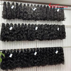 Extensiones de cabello humano vietnamita crudo con cutícula alineada 100% al por mayor paquetes de cabello de trama de máquina de ondas rectas en stock - Product Image 6