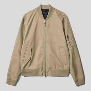 Veste universitaire d'hiver unisexe en satin sur mesure en toile 100% polyester imperméable et coupe-vent à col montant avec logo à l'avant - Product Image 4