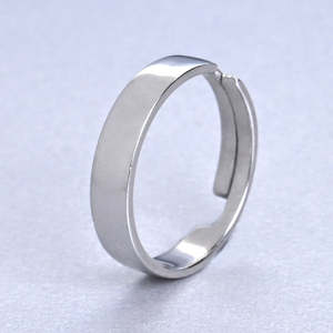 NOVAMART Fine <b>Boho</b> Men's Rhodium-Plated Geometric Oval-Cut Statement <b>Ring</b> in Sterling Silver Wholesale Export - Product Image 3