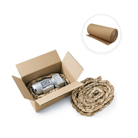 Vente chaude auto-distribué simple face PE enduit pulpe vide remplissage rouleau de papier emballage impression modèle emballage rembourrage boîte remplissage