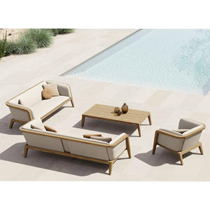 ชุดสวนกลางแจ้งแบบมินิมอลเฟอร์นิเจอร์ลานไม้สักโซฟา-ferza - Product Image 1