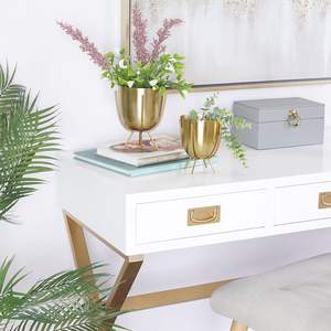 Vase de fleur de décor à la maison de luxe avec le planteur extérieur intérieur parfait de couleur d'or pour la décoration à la maison élégante - Product Image 6