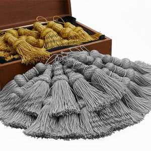 Lingotes decorativos duraderos de alta calidad al por mayor, borlas doradas y plateadas para accesorios de ropa y zapatos - Product Image 1