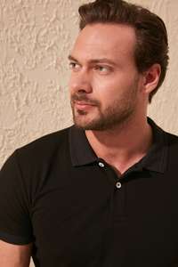 Logotipo personalizado del fabricante de secado rápido de alta calidad para Polo cuello alto negro liso color OEM SI Ropa hombre para polo - Product Image 2