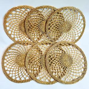 Cheap Price Seagrass Woven Round Table <b>Placemat</b> Eco Friendly Handmade Dining Mat Natural Fiber Wholesale <b>Christmas</b> New year Gift - Product Image 5