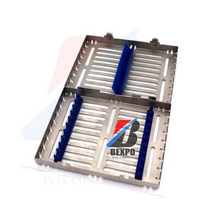 Manual Power Source Sterilizable Dental <b>Cassette</b> Surgical Instruments Storage Box <b>for</b> 10 Pcs - Product Image 6