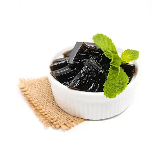 Jeli rumput hitam lezat jeli daun rumput hitam terbuat dari 100% rumput hitam segar daun harga grosir