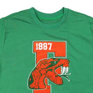 Sweatshirts unisexes en coton molletonné de haute qualité Patch en chenille brodé personnalisé Applique universitaire surdimensionnée Automne - Product Image 6