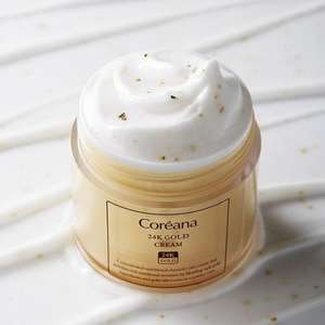 Crema Facial Coreana con Oro 24K 50ml Antienvejecimiento Vegana con Glicerina y Escualano Ingredientes Herbales para Uso Doméstico - Product Image 1