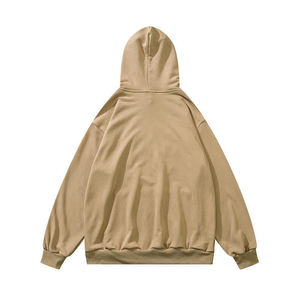 Matériau respirant couleur unie hommes bouffée impression sweats à capuche Style décontracté à capuche personnaliser votre propre Logo sweats à capuche pour hommes - Product Image 2