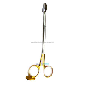 Tijeras Manuales Davicon de Acero Inoxidable de Alta Calidad con Certificación CE, Dissectores Faciales Trepsat con Puntas Espatuladas - Product Image 1