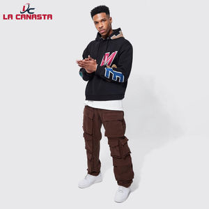 Haute qualité 100% coton hommes grande taille pull à capuche fabricants personnalisés pour bouffée impression surdimensionné pour l'hiver brodé - Product Image 5