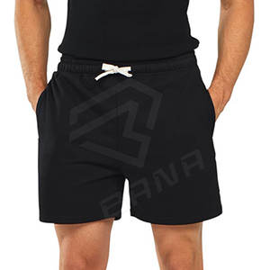 Pantalones Cortos Deportivos Personalizados con Logotipo para Hombre, 100% Algodón, Diseño Sólido, Ropa Deportiva Informal para Correr, Resistente al Viento - Product Image 1