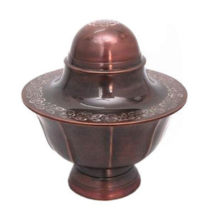 Urna Funeraria Americana CHARLES para Cenizas Humanas, Urna Moderna de Diseño Funerario CHARLES, Urna Decorativa de Metal para Cenizas - Product Image 3