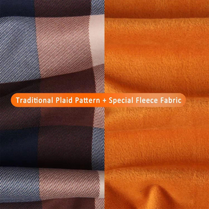 Camisas de franela para hombre al por mayor con estilo de botón a presión camisas de franela de algodón y poliéster de dos bolsillos con servicio OEM - Product Image 4