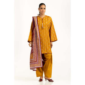 IUSTKSD-1167 Traje Casual de Verano de 3 Piezas con Estampado Khaddar - Product Image 6