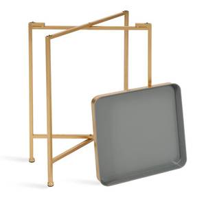 Mesa auxiliar de Pedestal de Metal de lujo plegable, forma cuadrada, nuevo diseño para decoración de Casa de Campo, precio al por mayor 2025 - Product Image 3