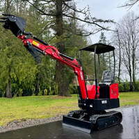 LIVRAISON GRATUITE VICSEC VC13 MINI EXCAVATRICE HYDRAULIQUE 13HP LAME DE REMPLISSAGE ARRIÈRE BUCKET AVEC DENTS Pouce manuel EPA CE Hydraulique auxiliaire