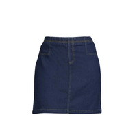 Jupe en jean stretch slim vintage de haute qualité pour femme, motif uni, décontractée et tendance, taille moyenne pour l'été