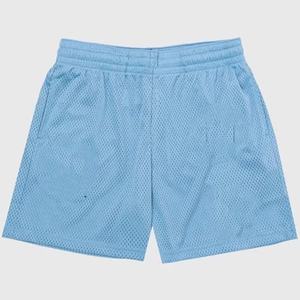 MOQ bajo China Fábrica de alta calidad Pantalones cortos de malla Lisa Pantalones cortos de baloncesto Personalizar su logotipo Imprimir Pantalones cortos sueltos de una sola capa para hombres - Product Image 6