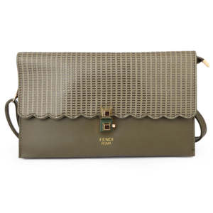 Women's <b>Clutch</b> 9349 - Army <b>Green</b> - Product Image 2