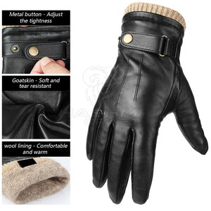 Gants de conduite haut de gamme fabriqués avec un matériau doux et respirant offrant un ajustement confortable, une excellente adhérence et une flexibilité supérieure des mains - Product Image 2