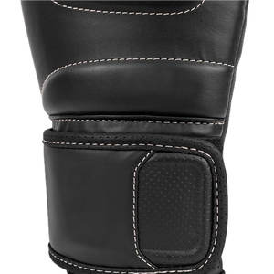 Guantes de boxeo de cuero vintage profesionales acolchados personalizados para deportes al aire libre y lucha estilo liso - Product Image 2