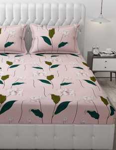 Qualité 100% coton 3 pièces ensemble de draps solide imprimé fleuri Style classique 200TC organique toutes saisons confortable idéal pour les cadeaux - Product Image 2