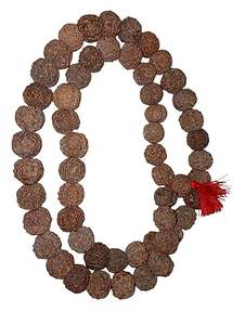 5 mukhi nepali rudraksha Mala 54เม็ดสีดำธรรมชาติที่ดีที่สุดได้รับการรับรองการป้องกันที่สมบูรณ์แบบ - Product Image 6