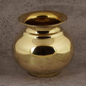 Pot Lota Kalash traditionnel indien en laiton, fait à la main, avec impression en relief, cadeau porte-bonheur, instituts de santé, décoration intérieure Adiba - Product Image 2