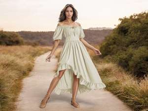 Bohème Exportateur De Vêtements Pour Femmes Vintage Soie Maxi Robe Dames Élégante Dîner Robe Sans Manches Robes De Soirée Femmes Robe - Product Image 4