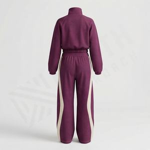 Conjunto Deportivo de Dos Piezas con Cremallera de Nailon y Paneles en Contraste Personalizados, Chaqueta Cortavientos con Cuello Alto para Mujer, Ropa Deportiva para Gimnasio y Running - Product Image 2