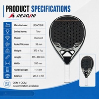 Raqueta de Pádel de Fibra de Carbono 12K en Oferta, Fabricación OEM Profesional Premium, Estructura 3D en Forma de Diamante/Lágrima, Diseño de Color y Logotipo Personalizados