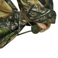 Veste coupe-vent à capuche de haute qualité pour la chasse au cerf, la randonnée et la pêche, en softshell imprimé camouflage imperméable, couleur orange camouflage