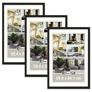 Marcos para Fotos, 59,4 x 84,1 cm, DIN A1, Juego de 3, Color Negro - Product Image 1