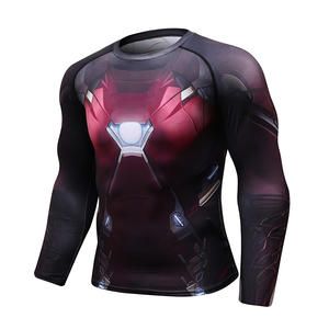 Haute qualité sport Fitness Compression UPF 50 + Surf maillots de bain à manches longues t-shirt Machine d'impression Rash Guard t-shirts - Product Image 4