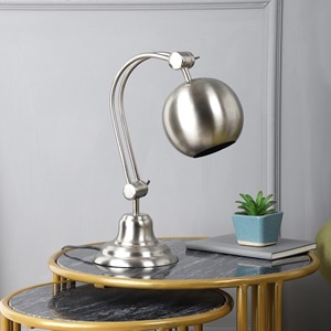 Sleek Modern Metal Bedside Lamp Decorative Table <b>Light</b> Perfect for Reading <b>Corner</b> Study Desk or Stylish Home Interiors - Product Image 1