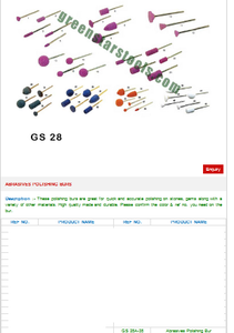 GS 28A-38 Fraises de polissage abrasives Matériau de coton Gravure et mandrin Outils de bijouterie pour la bijouterie - Product Image 2