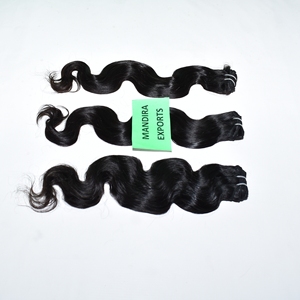 100% vente en gros pas cher longue couleur noire bodywave cuticule alignée faisceaux naturels extensions de cheveux humains indiens bruts - Product Image 3