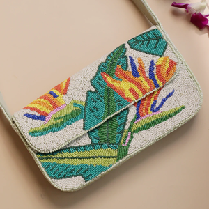 Bolso personalizado con cuentas de semillas con diseño de bordado único Bolso bordado con cuentas con hecho a mano puro único de glowin fashion - Product Image 3