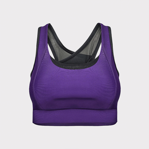 Sujetador deportivo de Yoga para Fitness de alta calidad para mujer, diseño Simple transpirable, logotipo frontal de alto soporte, colores personalizables y logotipo - Product Image 1