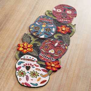 Camino de mesa floral hecho a mano con cuentas, centro de mesa decorativo bordado para mesa de comedor y decoración del hogar, cuentas de vidrio de alta calidad - Product Image 6