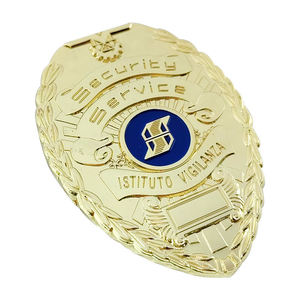 Badge d'investigation de l'Association nationale des pompiers, logo personnalisé en usine, 3D, protection incendie, support en métal électro-plaqué, sécurité - Product Image 3