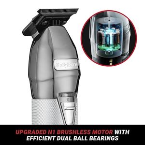 Tondeuse à barbe et cheveux en métal de haute qualité, lame en acier inoxydable, rechargeable par USB, réglable, idéale pour les barbiers et les barbes, pour utilisation en camping-car - Product Image 5