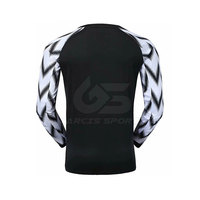 Gardien de but de football personnalisé rembourré uniforme à manches longues avec pantalon de protection gardien de but de football professionnel rembourré uniforme