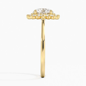 2.00 CT bague en diamant de laboratoire de coupe ronde 14K or jaune bague de mariage et d'anniversaire cadeau design élégant à la mode pour les femmes aux états-unis - Product Image 3