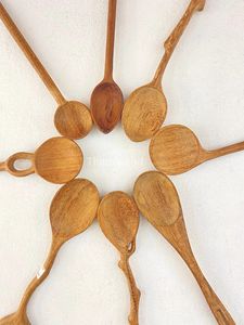 <b>Wooden</b> <b>Spoons</b> <b>Set</b> Handcrafted Utensils Food Safe Hand Wash Only Made in Vietnam - Product Image 2