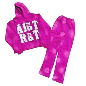 ชุดวอร์ม2ชิ้นระบายอากาศของผู้ชายชุดวอร์มแบบปักหลากสีสำหรับฤดูหนาวชุดออกกำลังกาย - Product Image 2