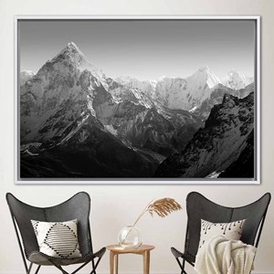 Impression sur toile de paysage de montagne himalayenne, Base Camp d'Everest, 1P : encadré blanc - Product Image 1